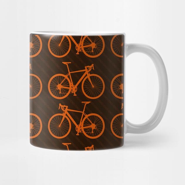 Orange Route Bike by Drumsartco